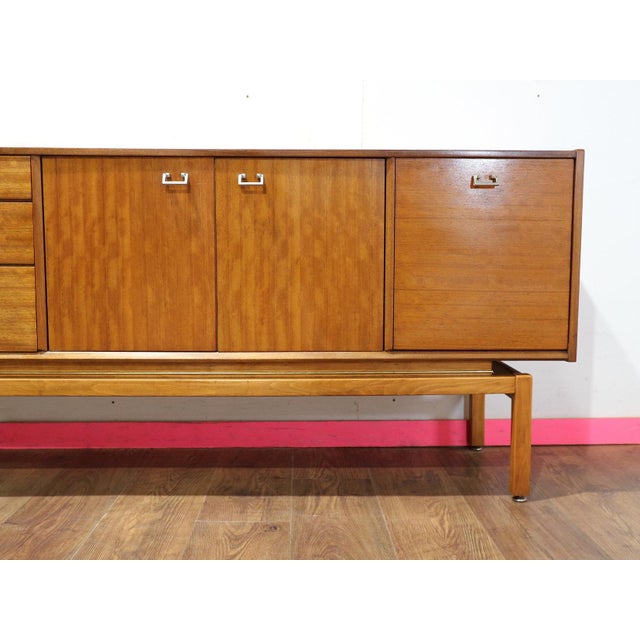 1960s Mid Century Modern Vintage Teak Sideboard Credenza in the Style of Nathan Danish Style For Sale - Image 15 of 15