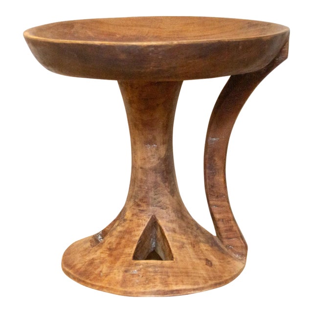 Vintage Tribal Carved Naga Stool For Sale