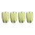 Pesaro Stripe Glasses - Green, Set of 4 For Sale