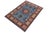 "Enhance your home with this exquisite hand-knotted Kazak rug, crafted from fine hand-spun wool and dyed with all-natural...