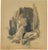 Watercolor drawing on paper realized by Mino Maccari in the mid-20th Century. Hand signed in pencil lower right. Very good...