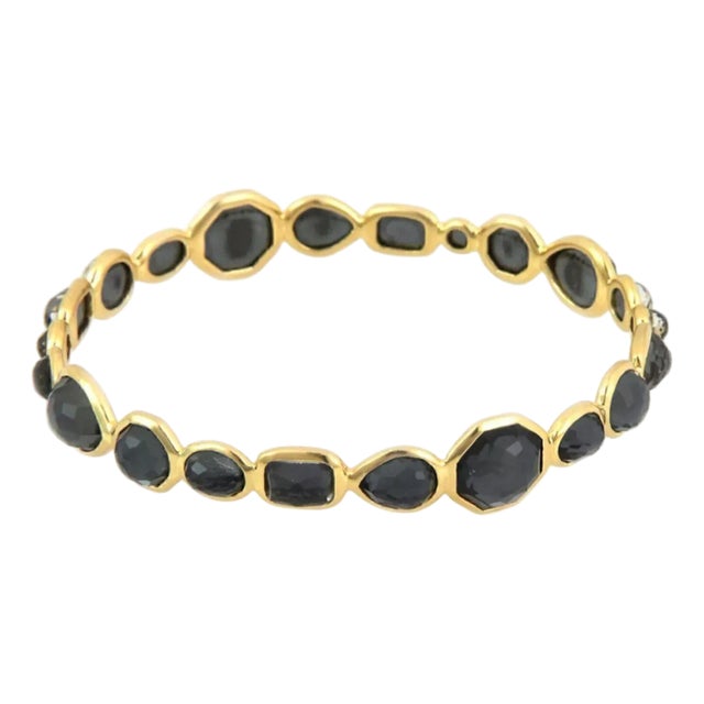 Ippolita Rock Candy Gelato Quartz 18k Yellow Gold Bangle Bracelet For Sale