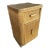 1930s Restored Streamline Stick Reed Rattan Nightstand with Grass Mat Coverings For Sale