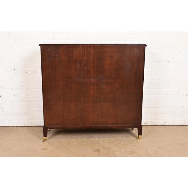 Baker Furniture Style Georgian Carved Mahogany Bookcase For Sale - Image 13 of 14