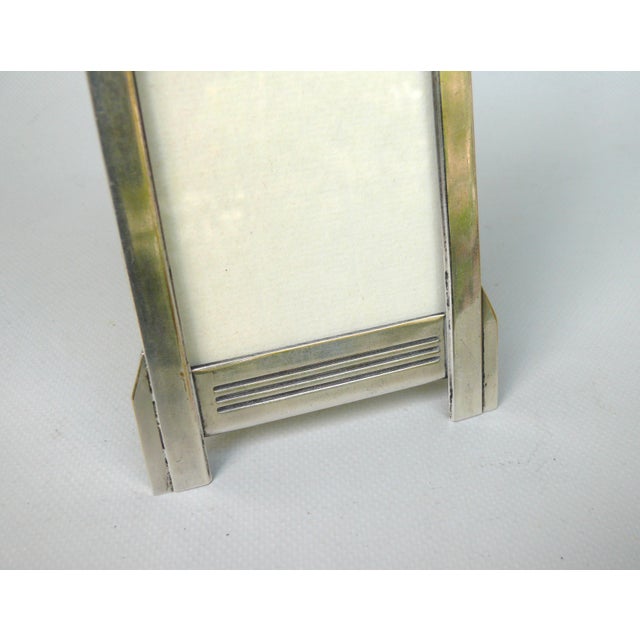 Art Nouveau Silver-Plated Picture Frame, 1890s For Sale - Image 10 of 12