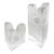 Pair of Kosta Boda Sweden “Skyline” Fluted Triangular Art Glass Crystal Candleholders Designed by Anna Ehrner For Sale