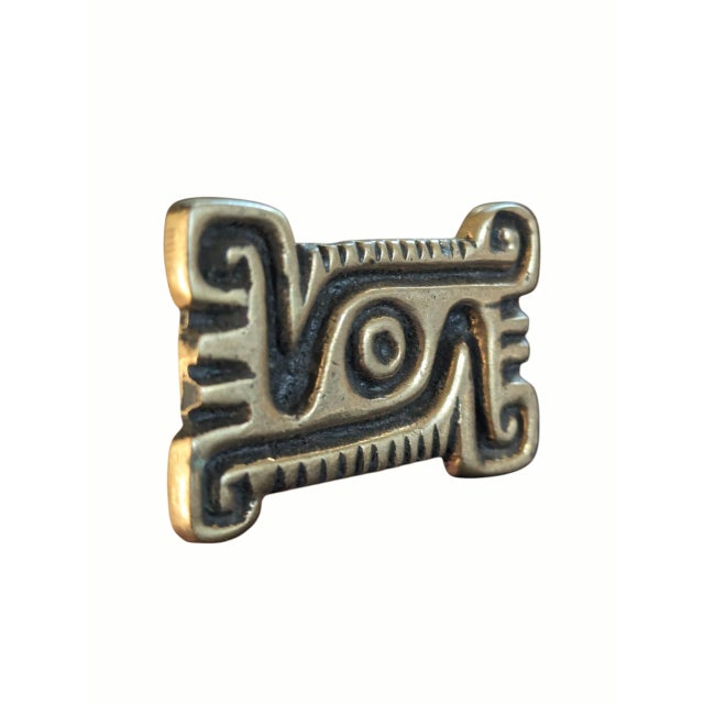 Paul Evans Style Mid Century Brutalist Bronze Cabinet Handle Pull For Sale - Image 10 of 11