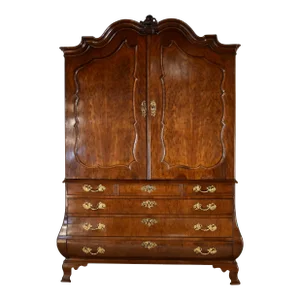 18th Century Dutch Plum Pudding Linen Press
