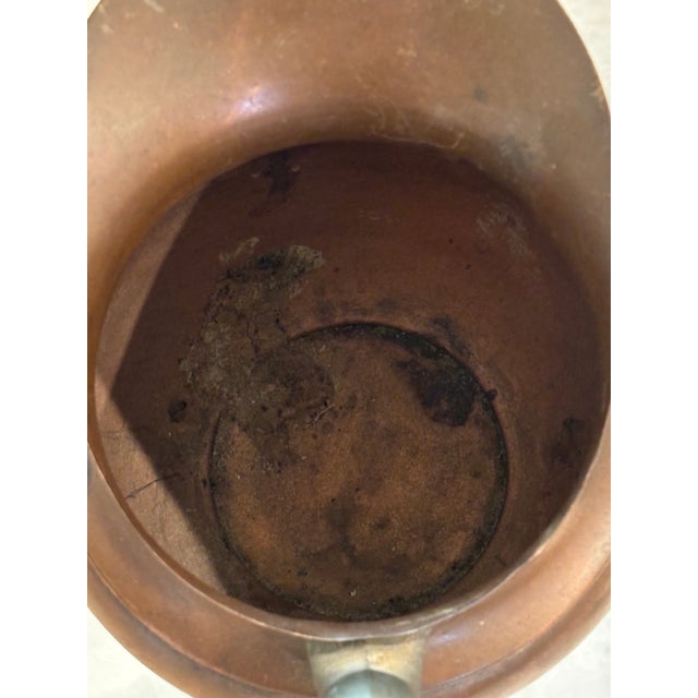 Vintage European Decorative Copperware Pitcher / Copperware Vase For Sale - Image 11 of 11