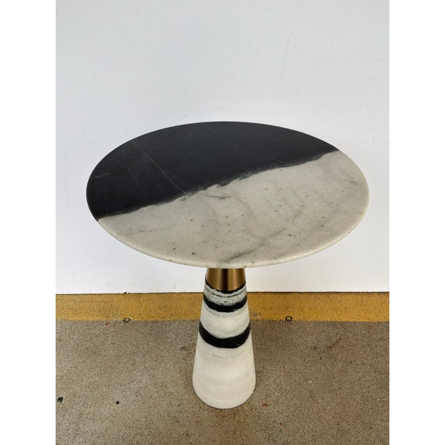 Uttermost Revelation Pier Accent Table / Marble For Sale - Image 4 of 5
