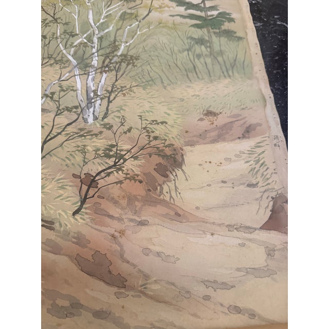 Early 19th Century Antique Early Meiji Era Kakejiku For Sale - Image 5 of 12