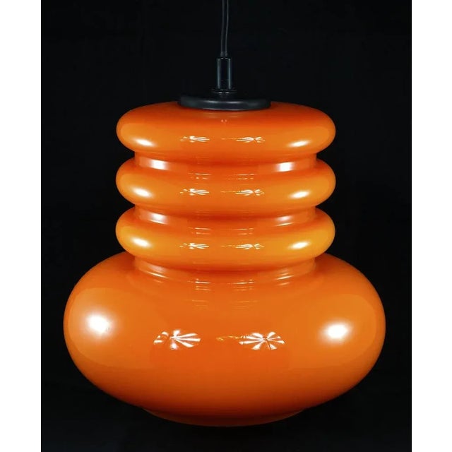 Space Age Orange Ceiling Lamp from Peill & Putzler, 1960s For Sale - Image 6 of 13