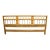 Baker Furniture Walnut and Brass Ring King Headboard For Sale