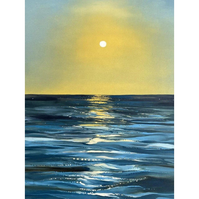 "Big Island Blue" Contemporary Oil Painting by Jessica Fairley For Sale In Los Angeles - Image 6 of 9