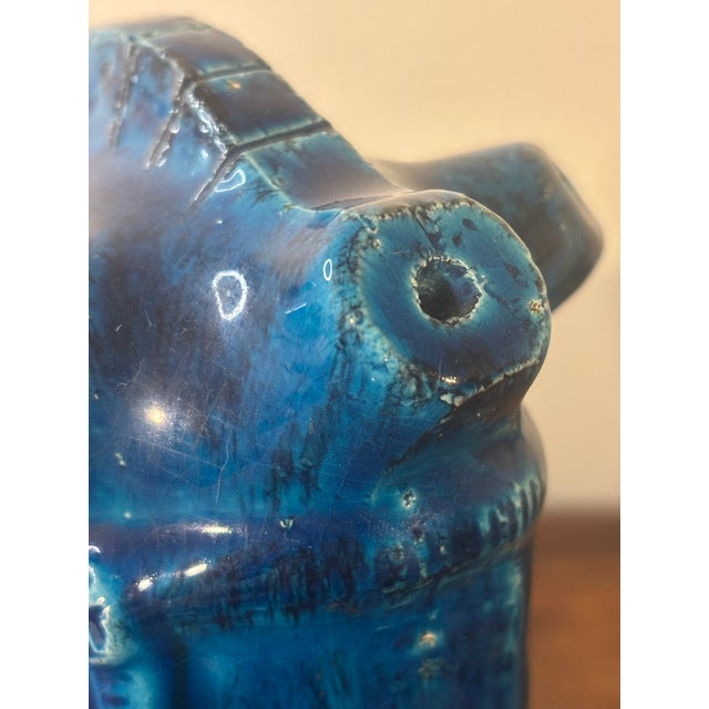 Aldo Londi Vintage Aldo Londi for Bitossi Horse, Rimini Blue Sculpture, Italy, 1960s For Sale - Image 4 of 11