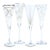 Festivity Champagne Flutes, Set of 4 For Sale