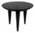 Andrianna Shamaris Minimalist Charred Round Side Table For Sale