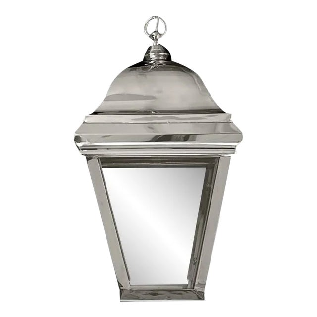 Claridge Lantern in Silver Finish For Sale