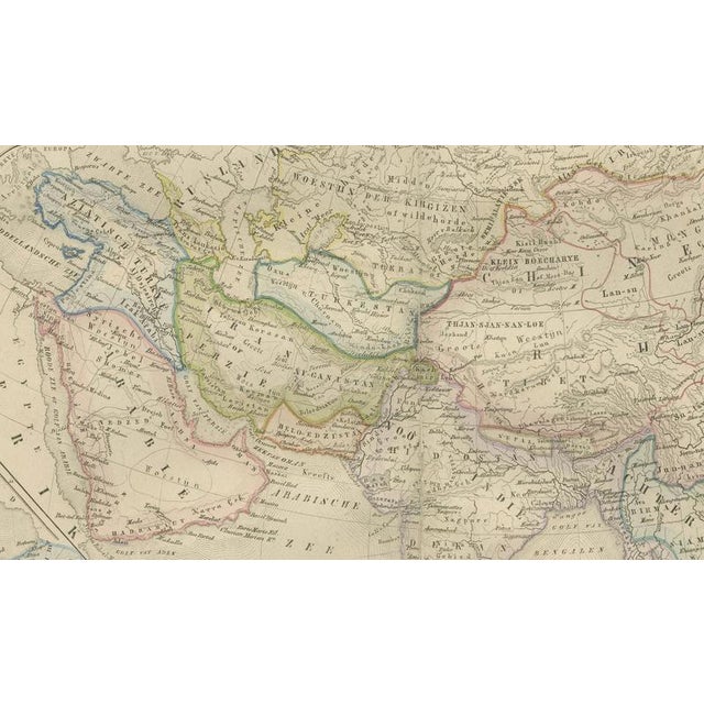 Black Asia Map with Middle East and India Insets, 1876 For Sale - Image 8 of 10