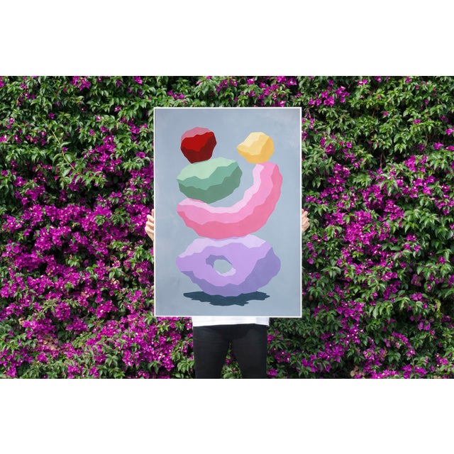 "Fresh Imbalance" is an acrylic painting from Ryan Rivadeneyra's series of imagined modernist sculptures. In this series,...