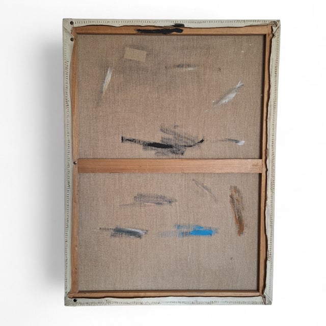 Abstract Late 20th Century Attributed to André Lanskoy - Abstract Composition, Oil on Canvas For Sale - Image 3 of 4