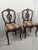 Late 20th Century Pair of French Louis XV Style Carved Walnut Side Chairs With Burgundy & Gold Damask Upholstery For Sale - Image 15 of 17
