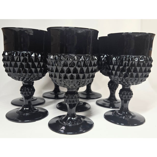 Vintage Onyx Dragonscale Goblets- Set of Eight For Sale - Image 14 of 14