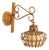Mid-Century Modern Rattan and Bamboo Sconce Lantern, Italy, 1960s For Sale