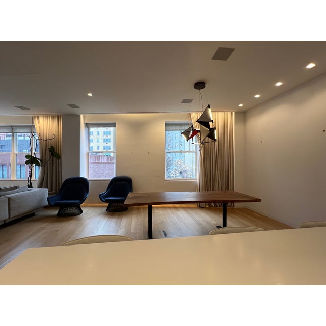 For sale is a striking custom "Kite" chandelier by the Brooklyn-based studio of James Dieter. A masterwork of...