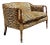 Vintage Regency Napoleon 111 Leopard Velvet Settee For Sale