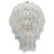 Italian Chandelier in Transparent Murano Glass, 1990, Set of 2 For Sale - Image 10 of 17