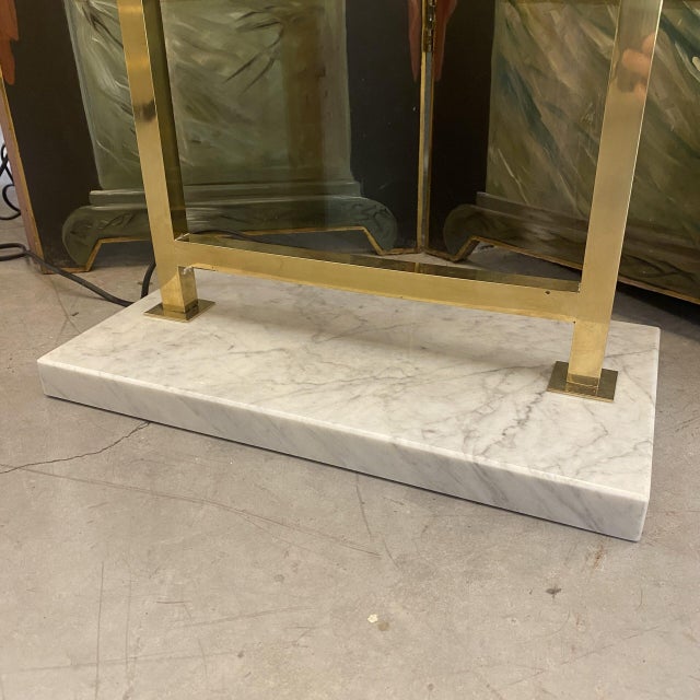 Globe Floor Lamp in Brass For Sale - Image 5 of 6