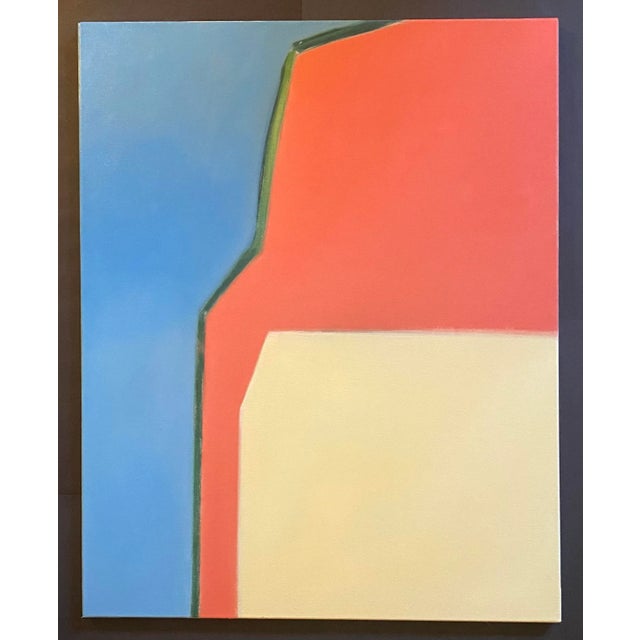 Satori Gregorakis Abstract Minimal Oil Painting on Canvas For Sale - Image 4 of 4