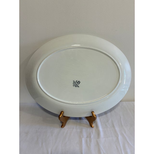 Vintage Johnson Brothers White Ironstone Oval Platter, England For Sale - Image 9 of 10