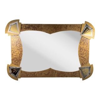 Mid 20th Century Abstract Metal Mirror For Sale