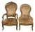 Late 19th Century Carved Victorian Walnut Parlor Chairs For Sale
