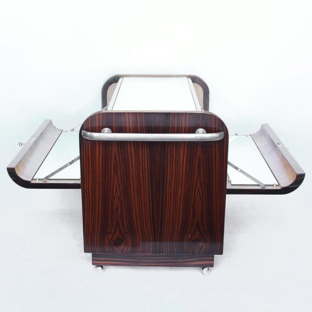 Brown Vintage Cocktail Bar Cart, 1930s For Sale - Image 8 of 13