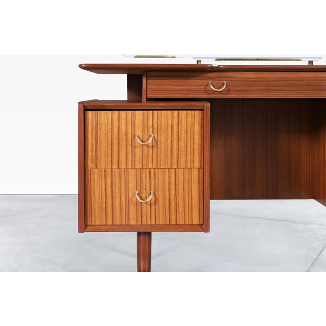 1950s Mid-Century African Mahogany Vanity or Desk by E. Gomme for G-Plan For Sale - Image 10 of 12