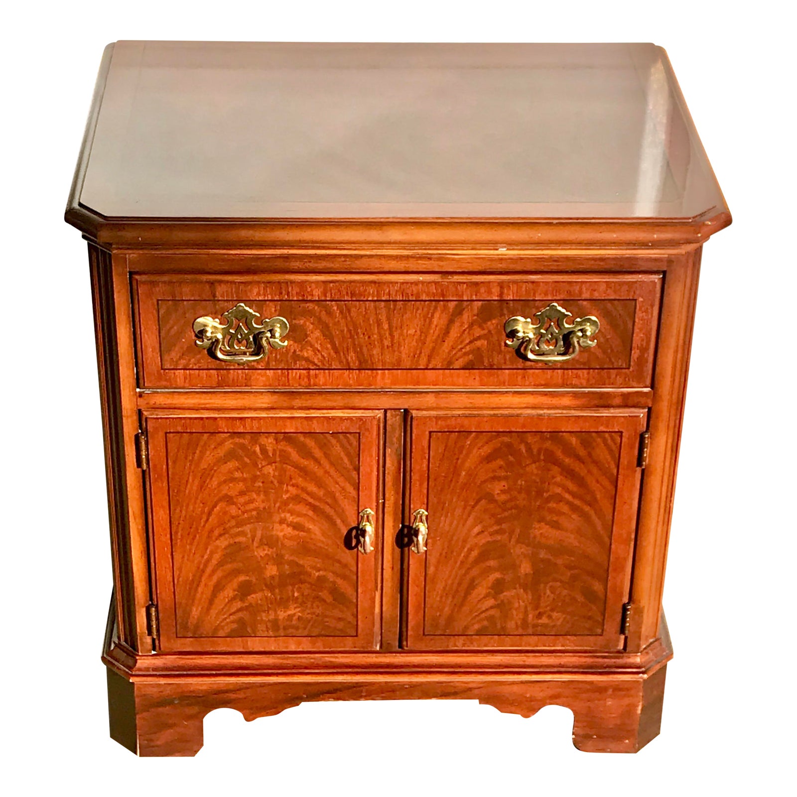 Drexel Heritage Chippendale Cherry Wood Nightstand Chairish