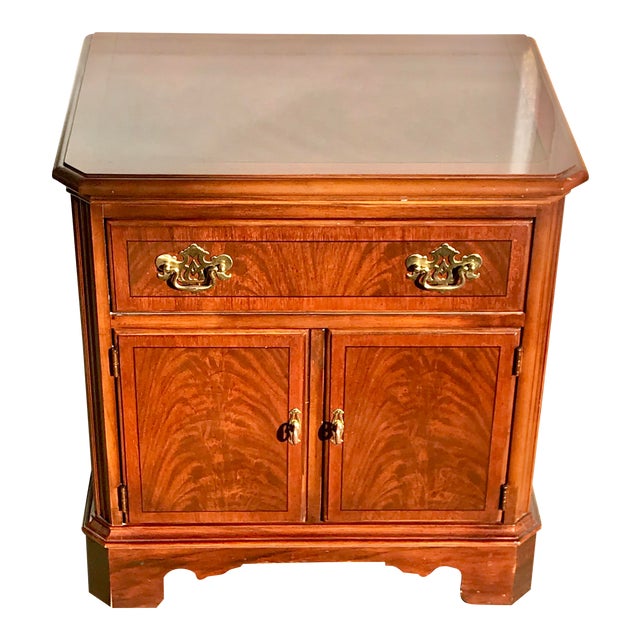 Drexel Heritage Chippendale Cherry Wood Nightstand Chairish