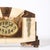 Metal Art Deco Mantlepiece Clock in Tessellated Ice Sugar & Cream Onyx W/ Gilt Bronze For Sale - Image 7 of 15