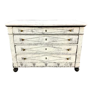 19th. C. French Louis Philippe Painted Commode