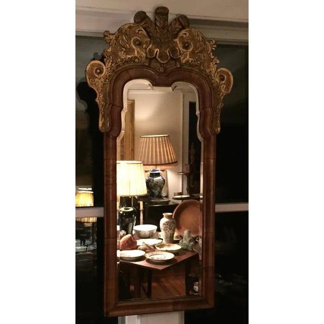 English 18th Century English George II Walnut & Gilt Pier Mirror For Sale - Image 3 of 11