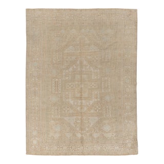 Vintage Circa 1940 Turkish Oushak Rug 5ft 9in X 7ft 5in For Sale