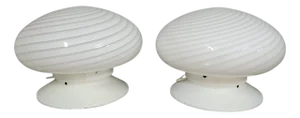 Murano Glass Table Lamps in the style of Venini, Italy, 1970s, Set of 2