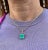 8 Carat Colombian Emerald Solitaire Pendant Necklace in 14k Gold For Sale In Miami - Image 6 of 6