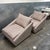 Design Plus Gallery presents a Pair of the Arrow Swivel Chairs from Four Hands. Each chair has a generously scaled profile...