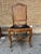 French Provincial Mid 20th Century Vintage Set of 6 Louis XV Style Fruitwood Cane Back Dining Chairs For Sale - Image 3 of 11