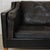 Vintage 2213 3-Seater Sofa in Patinated Black Leather by Børge Mogensen for Fredericia For Sale - Image 3 of 18