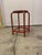 Vintage Industrial Danish Stool Red Metal Stool For Sale - Image 9 of 9